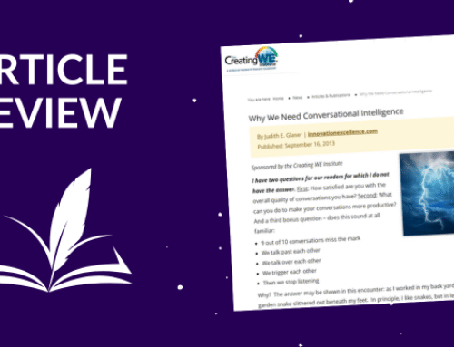 Conversational Intelligence is a Critical Factor for Success